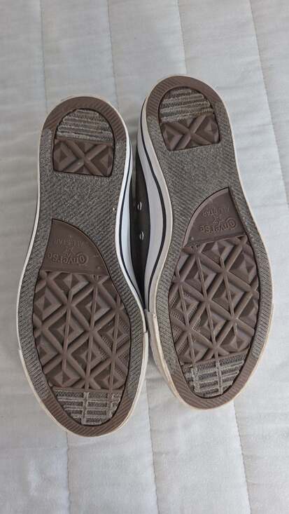 Converse Chuck Taylor All Star Low Top Charcoal Grey Canvas Sneakers Unisex Size - Picture 5 of 6